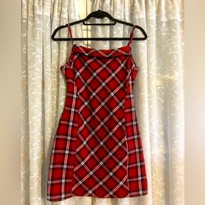 Plaid mini dress